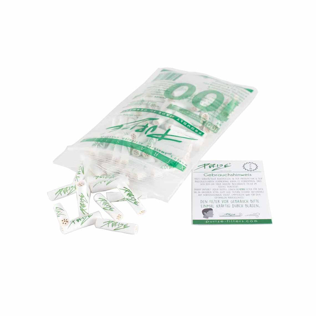 Purize Aktivkohlefilter Xtra Slim 100 Stk. White